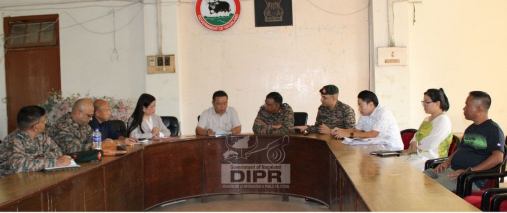 Civil Military team conducts final ground recce with district officials and department officials led by ADC, Dimapur, Zakabo Rotokha, for the forthcoming Territorial Army Recruitment. (DIPR Photo)